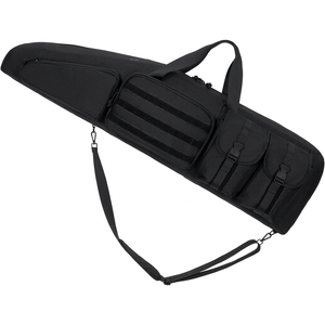 Funda Táctica Doble para Pistola, Bolsa de Caza Larga, Resistente, Transpirable, de Tela Resistente al Agua, Personalizable, con Múltiples Compartimentos para Cargadores - Product Image 1
