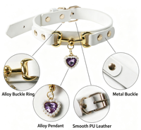 Collier pour animaux de compagnie, collier pour chat et chien, accessoire pour animaux, décoration de cou pour animaux, bijoux pour chat et chien, fournitures pour animaux de compagnie en gros pour petits chiens et chats