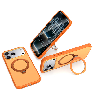 เคสโทรศัพท์แม่เหล็กสีสันสดใสแบบฝ้า <span class=keywords><strong>รู</strong></span>ใหญ่ พร้อมที่ยึดแม่เหล็ก ป้องกันการกระแทก สำหรับ <span class=keywords><strong>iPhone</strong></span> 17 Pro Max 16 15 ขั้นต่ำสั่งซื้อ 500 ชิ้น - Product Image 2