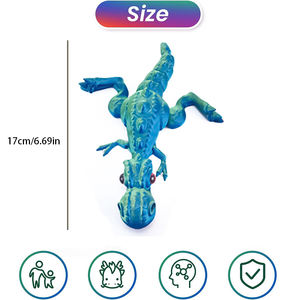 Jouet à fidget en forme de dinosaure Tyrannosaurus Rex imprimé en <span class=keywords><strong>3D</strong></span>, jouet animal en forme de dragon imprimé en <span class=keywords><strong>3D</strong></span>, jouet à fidget en forme de dragon pour enfants et filles - Product Image 2