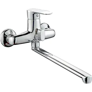 OZ8295-18F BOOU Best Sell Economical Bath Mixer Wall Mounted Zinc Bathtub Faucet Bathroom Long Spout Bath Faucet