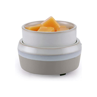 Chauffe-bougie électrique 2 en 1 en céramique, vente en gros, parfumé, chauffe-cire électrique