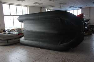 Bateau gonflable ZB-<span class=keywords><strong>420</strong></span> de vente d'usine Tube en PVC bateau de dériveur à fond épaissi avec plancher en aluminium pour la pêche - Product Image 5