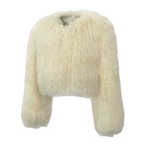 Зимнее женское пальто из натуральной овчины 2026 года: утепленное, дышащее, короткое, модное - Product Image 3