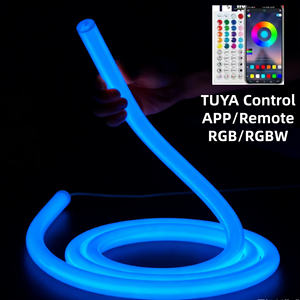 Luz de Tubo RGB Inteligente con Control TUYA <span class=keywords><strong>360</strong></span> °   Iluminación LED de Silicona Flexible de Neón de 25 mm, 3D, Resistente al Agua IP67, para Discotecas/Exterior - Product Image 2