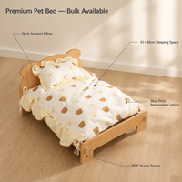 Lit pour animaux de compagnie au design moderne et respirant, résistant à l'eau, pour chiens et chats, idéal pour la détente en intérieur toute l'année