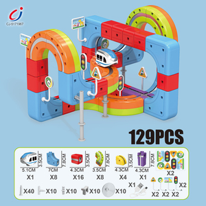 Set Pista da Corsa Magica Chengji per Bambini, 129 Pezzi, Gioco Educativo Fai-da-Te, Pista <span class=keywords><strong>Auto</strong></span> Magica Assemblabile - Product Image 3