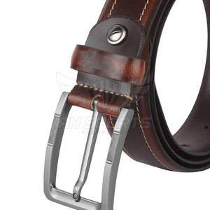 Ceintures élégantes à la mode 100% en cuir véritable de haute qualité avec boucle en acier Service OEM Logo personnalisé Nouvelle arrivée - Product Image 6