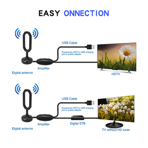 Antena de TV HD de Largo Alcance, Magnética, para Interiores y Exteriores, Antena Digital para TV - Product Image 2