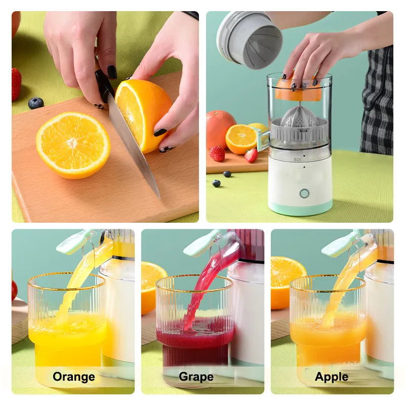 Usb Opladen Juicer Draadloze Blender Smoothies Draagbare Fruitmixer Multi Oranje Juicer Machine Mini Juicer