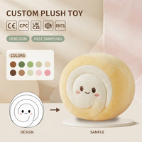 Peluche personnalisée en forme de rouleau de cannelle, fabricant OEM ODM de rouleaux suisses, certifiée CPC CE, directement de l'usine, en peluche