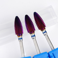 Brocas de carburo de tungsteno para uñas, brocas de carburo para cutículas, brocas de carburo para uñas xxc