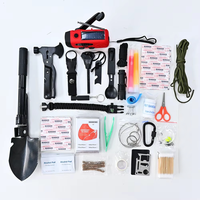 Trousse de premiers secours portable XUANLAN en tissu Oxford léger et durable, radio d'urgence solaire pour le camping en plein air