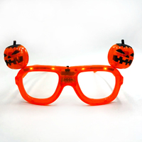 Citrouille Orange LED Halloween lunettes cadre coloré lunettes pour décorations de fête Halloween décor