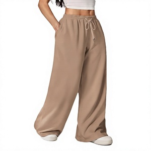 Pantalon de survêtement ample pour femme, taille haute, jambe large, décontracté, coupe ample, pour la gym et l'entraînement, en promotion - Product Image 4