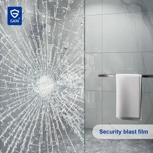 GANI-Película de vidrio a prueba de explosiones, disco de rotura de ventana, lámina de rotura, película de seguridad