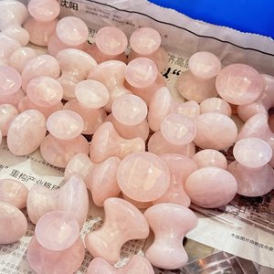 Outil de beauté de masseur facial de champignon de pierre gemme naturelle pour le massage facial - Product Image 3