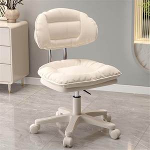 Pedicure Chair <b>Adjustable</b> <b>Height</b> Swivel Salon <b>Stool</b> Padded Backrest Rolling Beauty Chair for Spa Manicure - Product Image 1