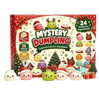 Calendrier de l'Avent Squishy Noël 2026 – Jouet Anti-Stress Fidget – Cadeau Surprise pour Fêtes de Fin d'Année