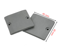 Étiquettes RFID/NFC carrées rigides haute fréquence 45*45 mm, mini-étiquettes passives HF pour la gestion des palettes, l'hôtellerie et les paiements