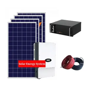 5kw güneş enerjisi sistemi lityum pil ile komple hibrid set ev güneş enerjisi sistemi