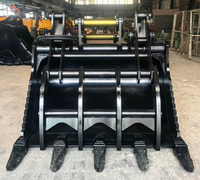 Godet de préhension RSBM pour excavatrice CAT 336, grappin hydraulique à double vérin avec dents, accessoire de démolition