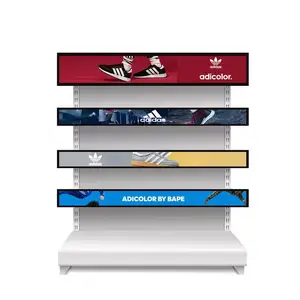 Kommerzielle Indoor-Video medien Super breite LCD-Bildschirme Stretched Bar Storage Racks Werbung LCD-Bildschirm