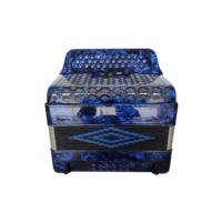 SEASOUND OEM Professional 34-Button 12-Bass 3-Register Blue Celluloid Accordion Cheap 34 Buttons 12 Bass 3 Diatonic Wood JB3412B