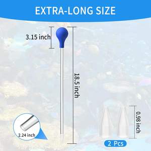 หลอดป้อนอาหารปลาแบบยาว สำหรับตู้ปลา ป้อน<span class=keywords><strong>ปะการัง</strong></span> หลอดฉีดยา หลอดป้อนอาหารในตู้ปลา สำหรับปลาทะเล <span class=keywords><strong>ปะการัง</strong></span> พืชน้ำ แมงมุม <span class=keywords><strong>งู</strong></span> กิ้งก่า - Product Image 2