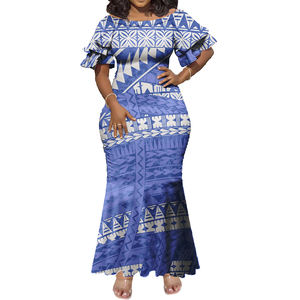 波利尼西亚部落印花女装经典连衣裙萨摩亚塔帕岛设计连衣裙晚礼服 - Product Image 2