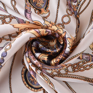 Nuove bandane per capelli da donna all'ingrosso della fabbrica 70*70 piccola imitazione di seta sciarpa con collo quadrato ispirata ai fiori scialli tradizionali - Product Image 2