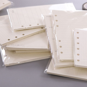 2025 nuevo KRC A5 A6 recarga de papel forrado 6 agujeros 6 anillos hojas sueltas reemplazables papel en blanco para cuadernos diarios cuaderno diario - Product Image 5