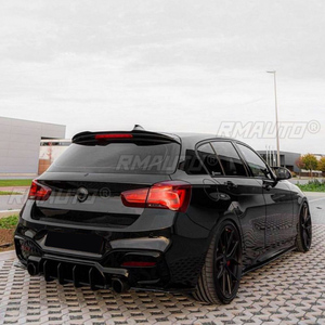 Glossy Black Racing Durability Rear Diffuser Rear Bumper <b>Splitters</b> Spoiler <b>Lip</b> Fit for BMW F20 M140i 2017 2018 2019 Mounting Kit - Product Image 5