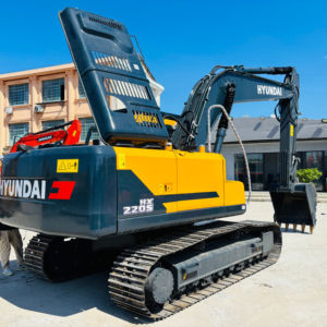 Excavatrice sur chenilles HYUNDAI HX220S d'origine, modèle 2023, moteur Cummins, pompe, roulement, cabine confortable, engrenage/moteur pour travaux de terrassement - Product Image 1