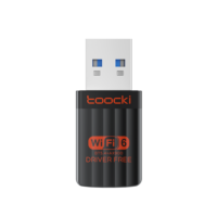 Toocki Adaptateur Wi-Fi USB sans fil ultra-rapide 900Mbps Récepteur MU-MIMO double bande 5.4 pour point d'accès PC de bureau