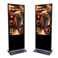 Écran tactile capacitif de 43 pouces, affichage numérique pour centre commercial, publicité animée, vidéo, kiosque sur pied