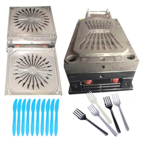 Moule à injection plastique à faible coût pour cuillère, couteau et fourchette