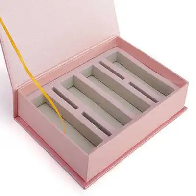 Индивидуальная дизайнерская квадратная Роскошная косметика для ухода за кожей, магнитная упаковочная коробка с ЭВА-вставкой