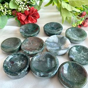 Cuenco de Ágata Musgosa de Alta Calidad al por Mayor, Estilo Bohemio, Tendencia de Moda para Decoraciones Únicas del Hogar, Regalos Festivos, Piedra - Product Image 4