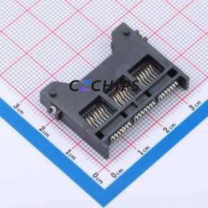 HYCW06-XQD21-530B SD Card / Memory Card Connector SMD Connector Plug-In Type XQD Card Card Holder Without - Product Image 2