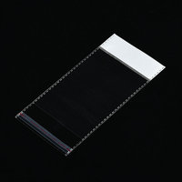 Sacs en plastique transparents jetables personnalisables en BOPP OPP pour cadeaux et artisanat, refermables avec fermeture autocollante, trou pour petits bijoux