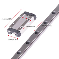 Guía lineal KGT MGN9H Riel lineal de 550-1000mm con bloque MGN9H para impresora 3D y enrutador CNC de proyectos de bricolaje Impresora 3D