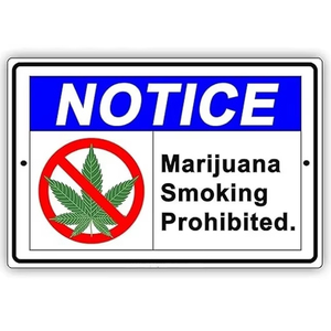 Panneau d'interdiction de fumer personnalisé de haute qualité, 8*12 pouces - Product Image 1