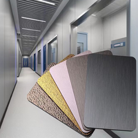 Panneaux muraux de salle de bain en PVC de 8 mm, imitation bois, imperméables, ignifuges, anti-UV, effet marbre, pour hôtel, design moderne