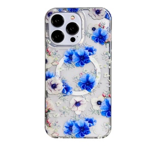 Tùy Chỉnh Sang Trọng Hoa Thiết Kế Từ Trường Hợp Điện Thoại Cho Iphone 15 Pro Max Các Tính Năng Sạc Không Dây Khả Năng - Product Image 2