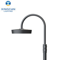 Lampadaire LED rond à haute luminosité 50W 100W, luminaires pour places publiques, montage suspendu, extérieur, IP65, lampadaire de jardin