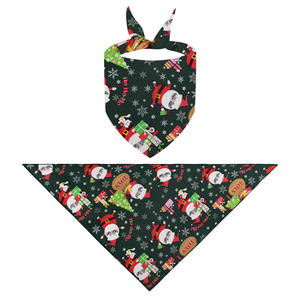 عيد الميلاد حيوان أليف مثلث باندانا كلب القط وشاح باندانا للحيوانات الأليفة الصغيرة متوسطة الحجم - Product Image 5