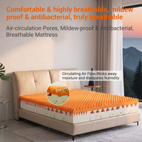 Surmatelas en mousse découpée personnalisable, motif alvéolé, respirant, ergonomique, taille simple 18 cm