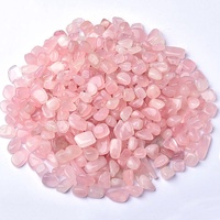 Vente en gros de pierres de quartz rose naturelles, éclats de cristal de quartz rose de Madagascar polies