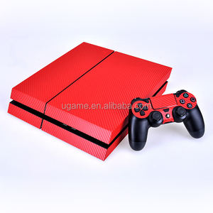 สติกเกอร์ไวนิลลายคาร์บอนไฟเบอร์คุณภาพสูงสำหรับคอนโซล PS4มีดีไซน์หลากหลายในสต็อก - Product Image 4